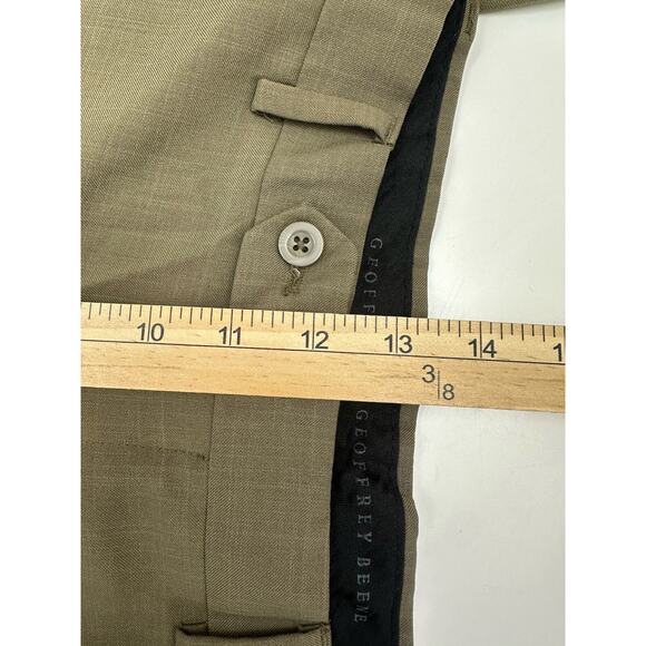 Geoffrey Beene Mens Dress Pants Size 36x29 Brown - Picture 9 of 12